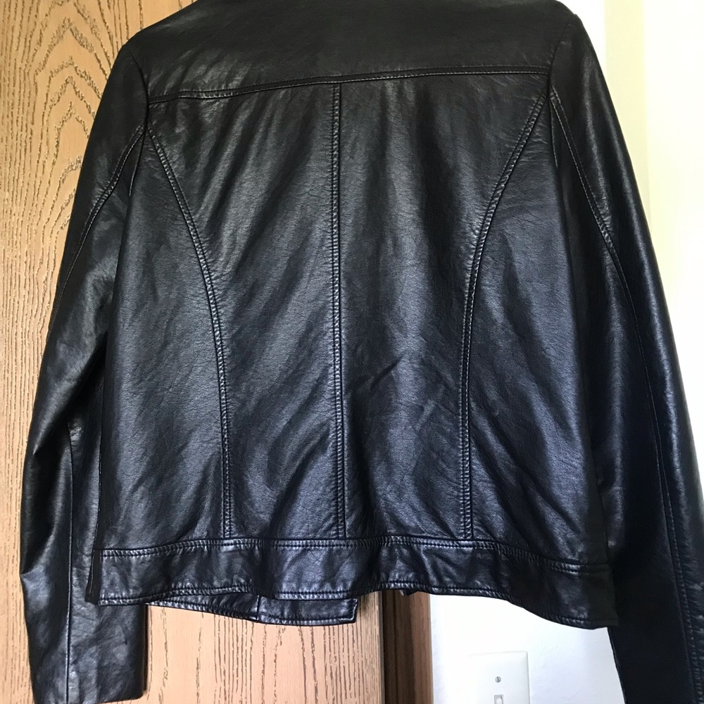 Black leather jacket